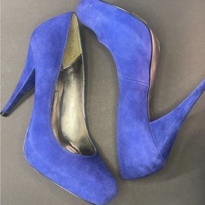 Steve Madden, Trinity, Blue Suede High Heel, Women’s Size 8